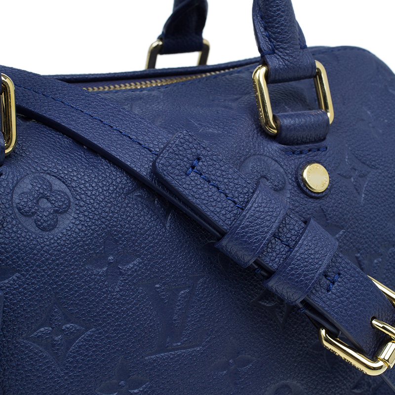 Louis Vuitton Empreinte Speedy Bandoulière 25 w/ Strap - Blue Handle Bags,  Handbags - LOU826069