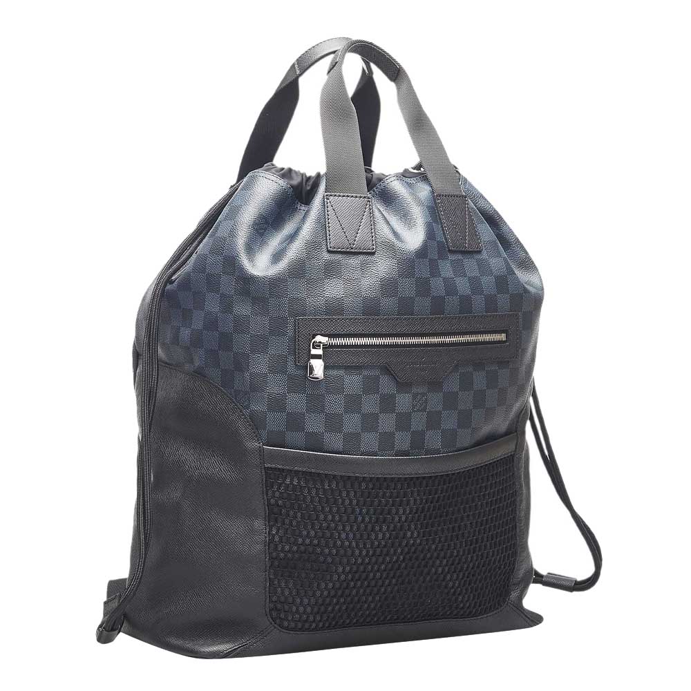 

Louis Vuitton Damier Canvas Cobalt Matchpoint Hybrid Backpack, Black