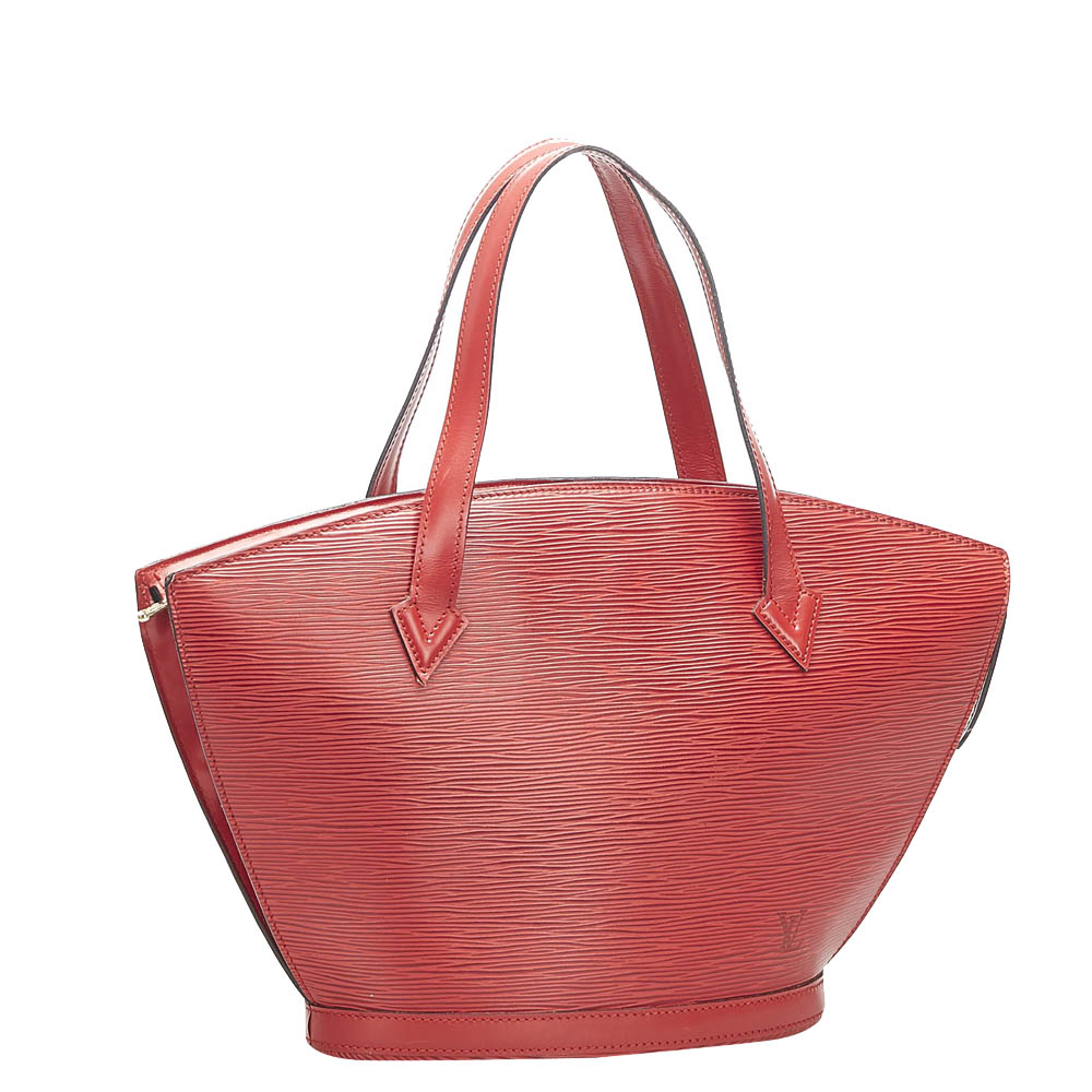 

Louis Vuitton Red Leather Saint Jacques PM Bag