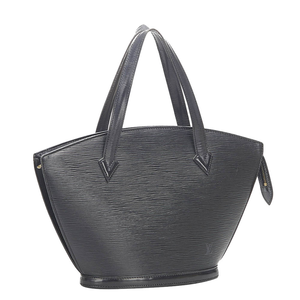 

Louis Vuitton Black Leather Saint Jacques PM Bag