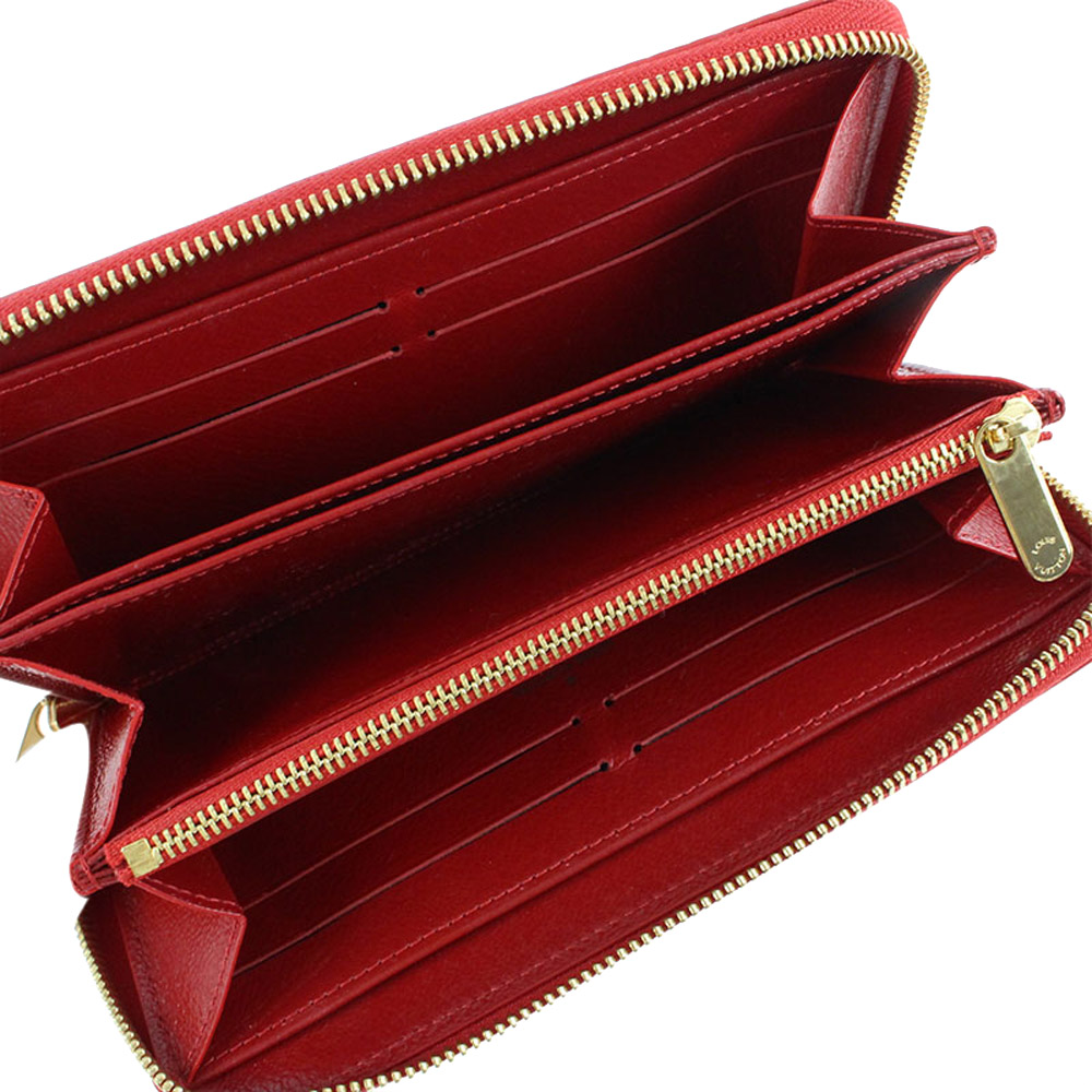 

Louis Vuitton Red Exotic Leather Zippy Wallet