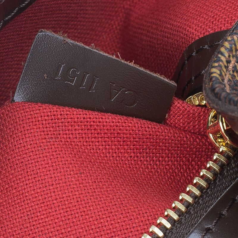 Louis Vuitton Brown Damier Ebene Cabas Rivington Leather Cloth Pony-style  calfskin ref.587575 - Joli Closet