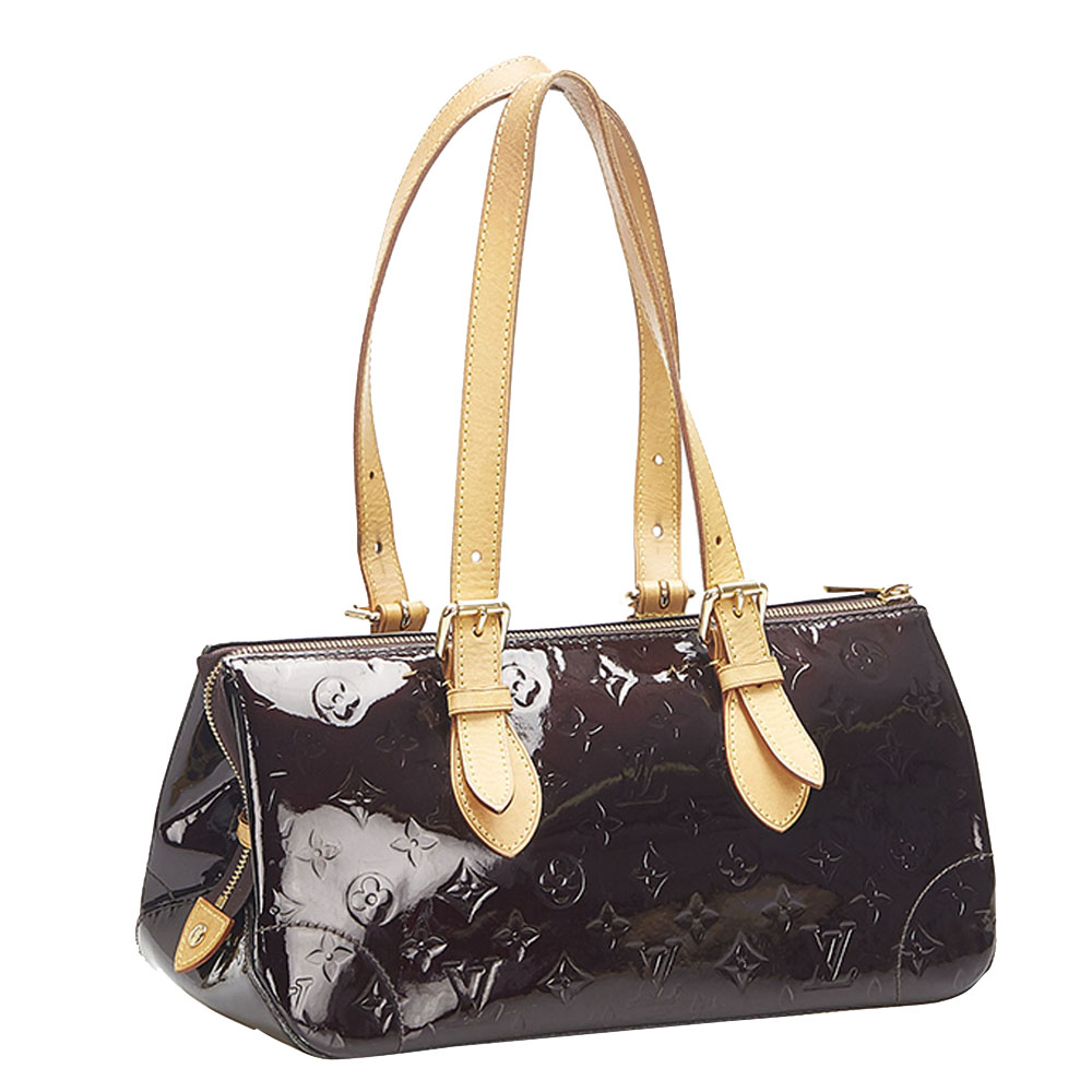 

Louis Vuitton Brown Monogram Vernis Rosewood Avenue Bag
