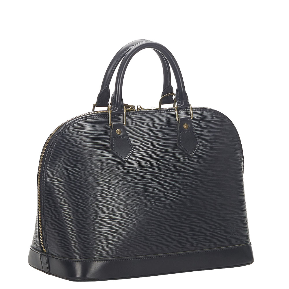 

Louis Vuitton Black Epi Leather Alma MM Bag
