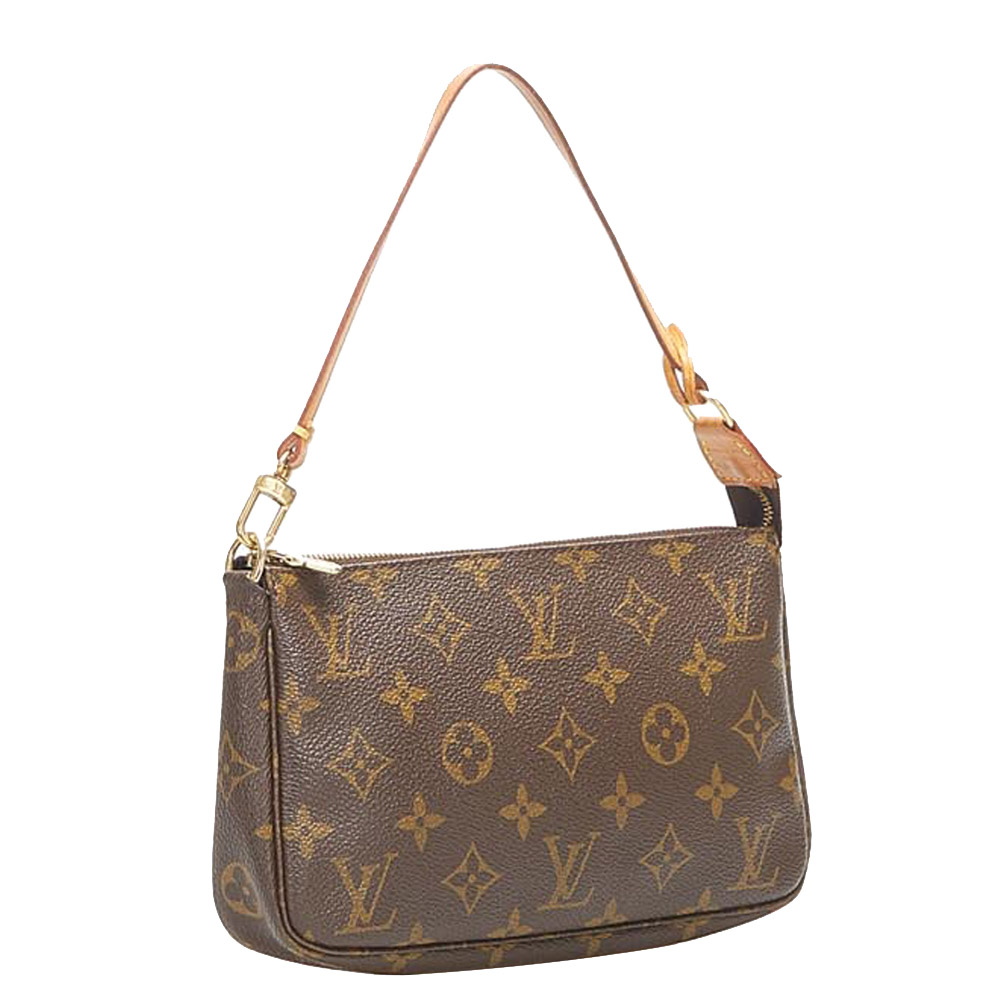 

Louis Vuitton Monogram Canvas Pochette Accessoires Bag, Brown