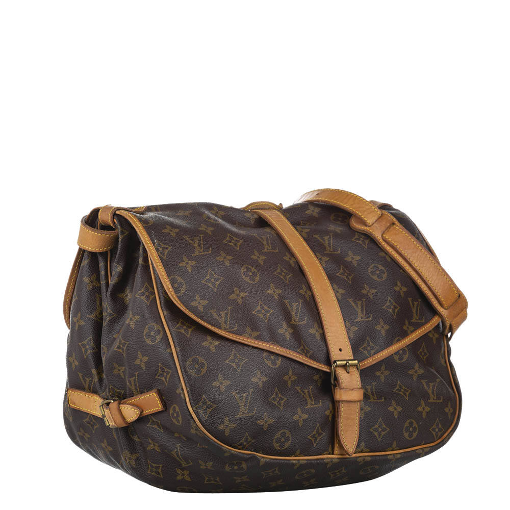 

Louis Vuitton Monogram Canvas Saumur 35 Bag, Brown