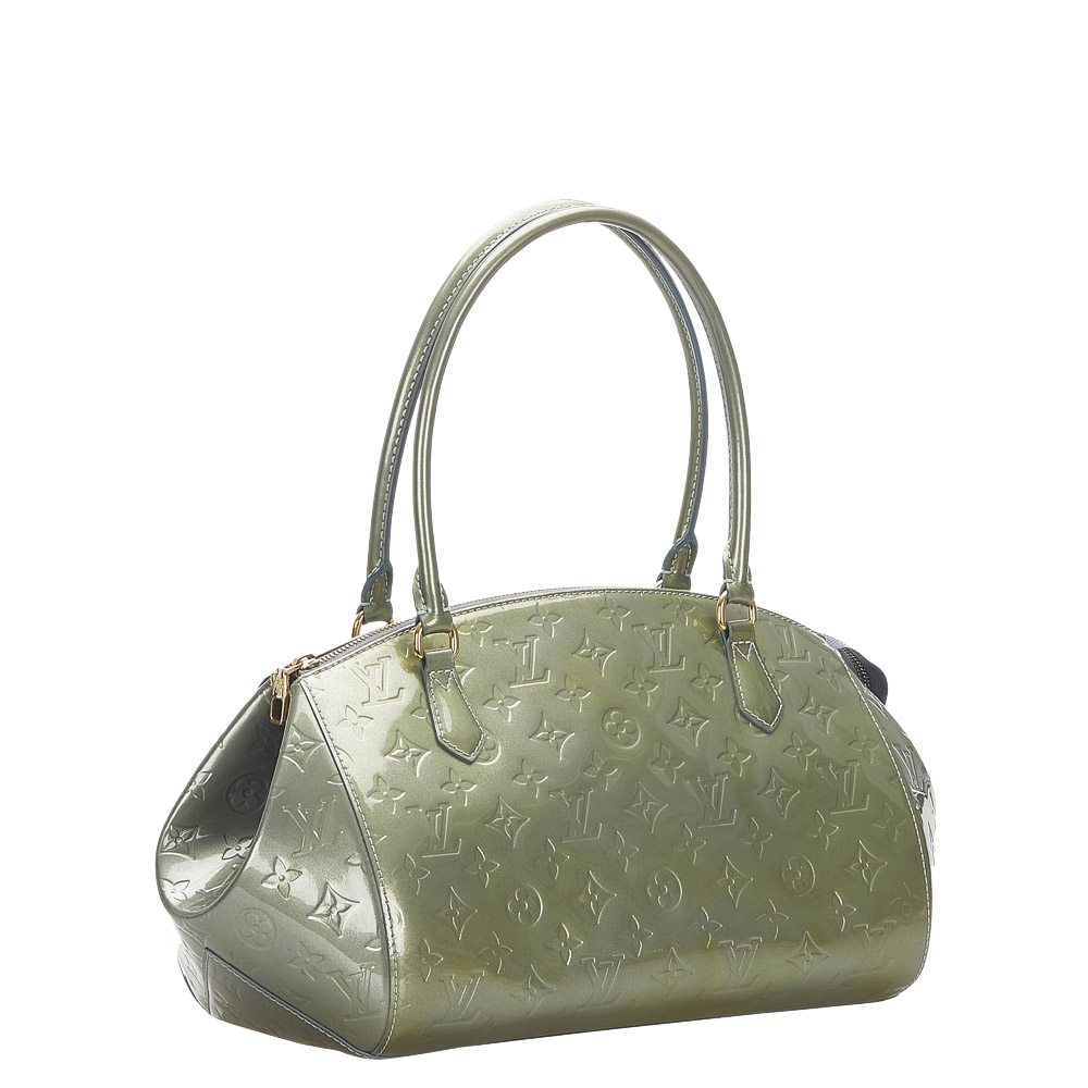 

Louis Vuitton Green Monogram Vernis Sherwood PM Bag