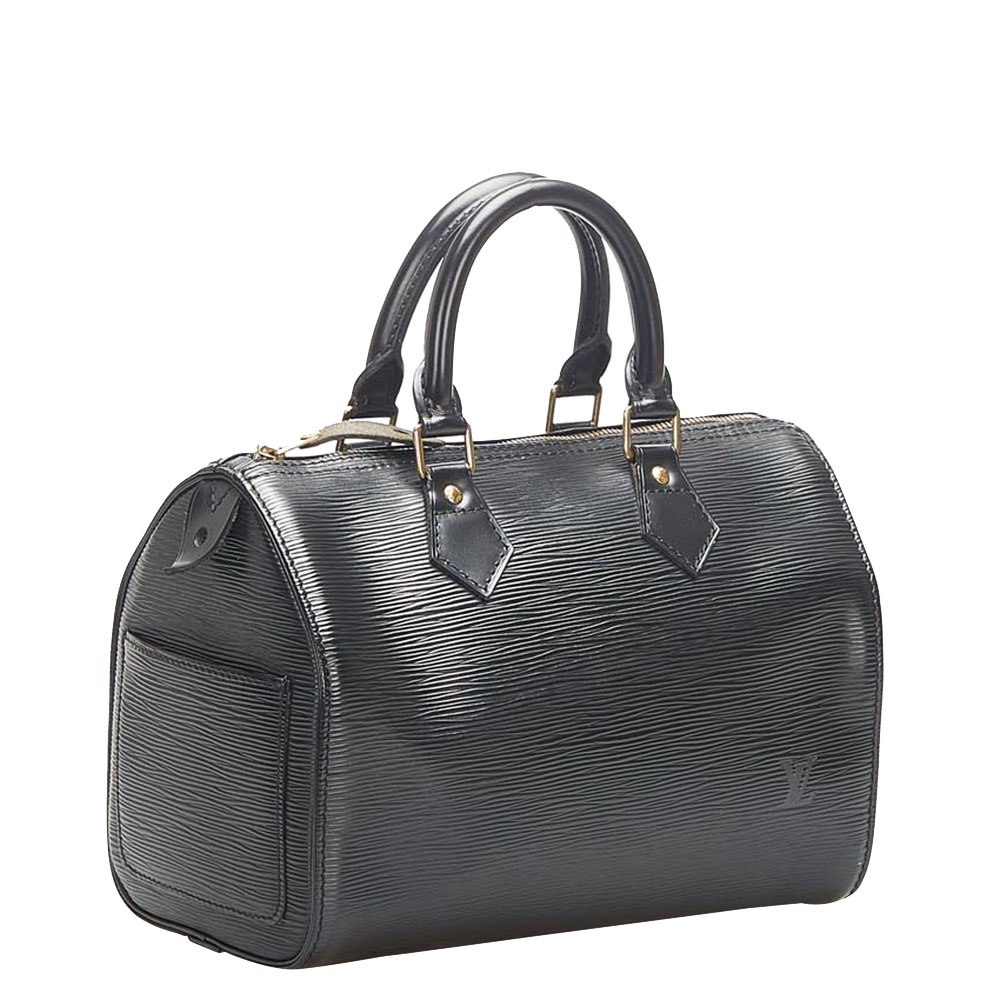 

Louis Vuitton Black Epi Leather Speedy 25 Bag