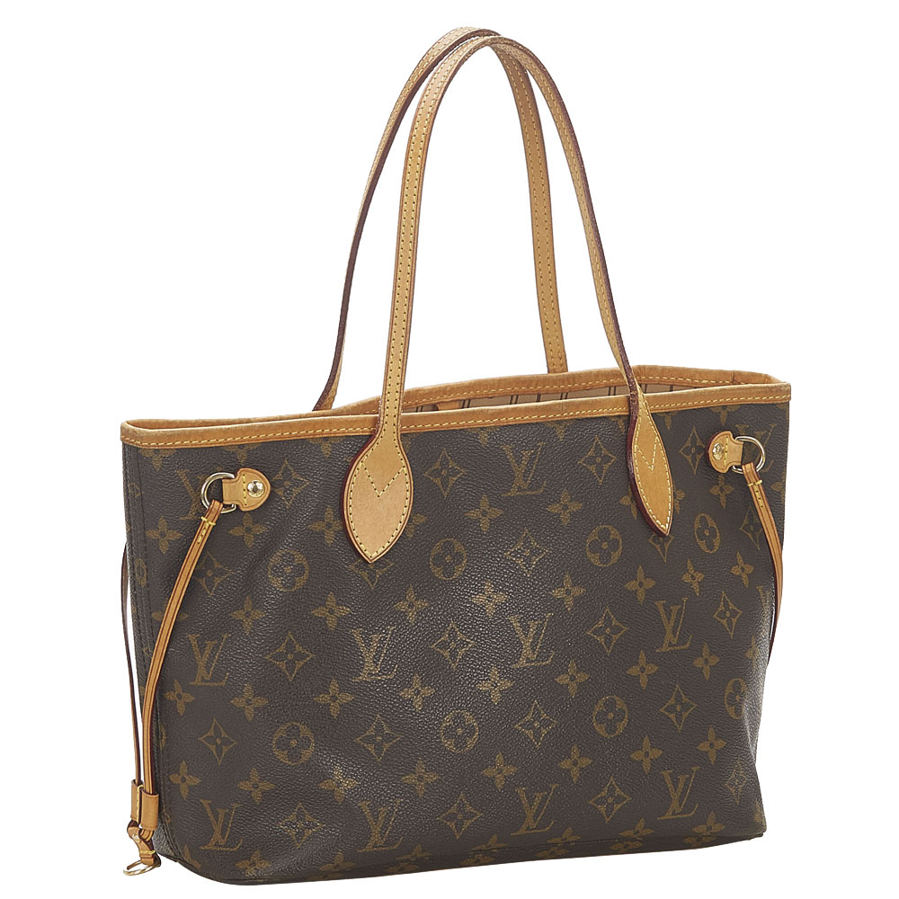 

Louis Vuitton Monogram Canvas Neverfull PM Bag, Brown