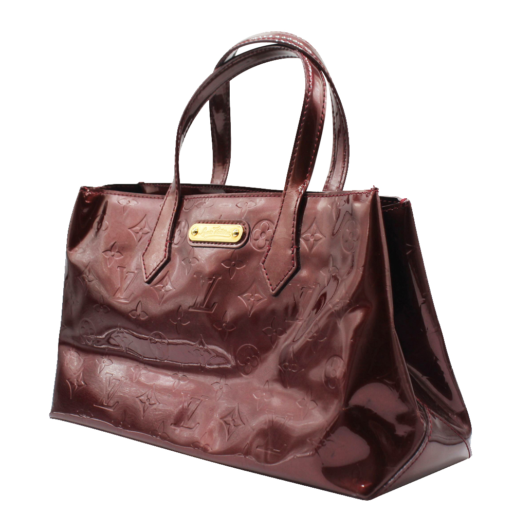 

Louis Vuitton Red Monogram Vernis Wilshire Bag