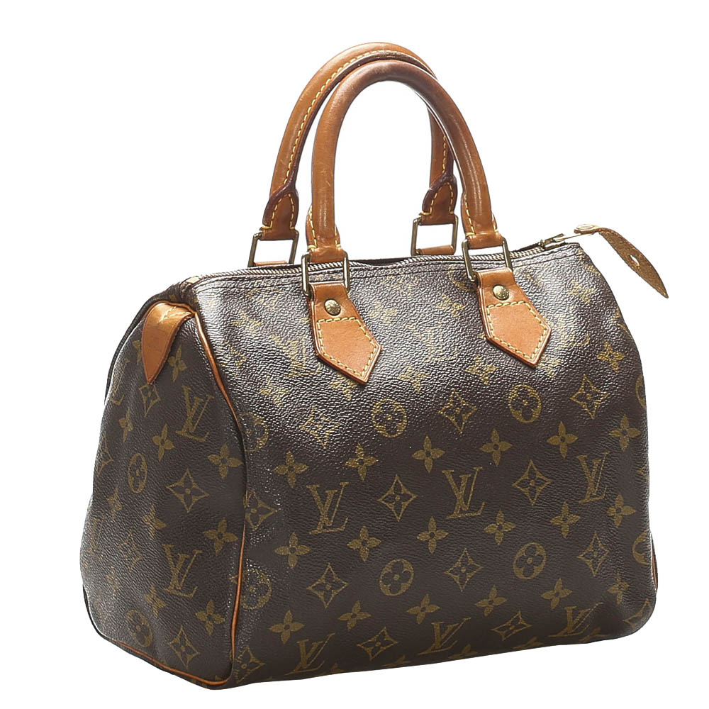 

Louis Vuitton Monogram Canvas Speedy 25 Bag, Brown