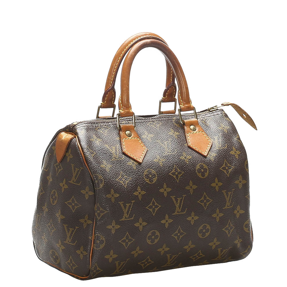 

Louis Vuitton Monogram Canvas Speedy 25 Bag, Brown