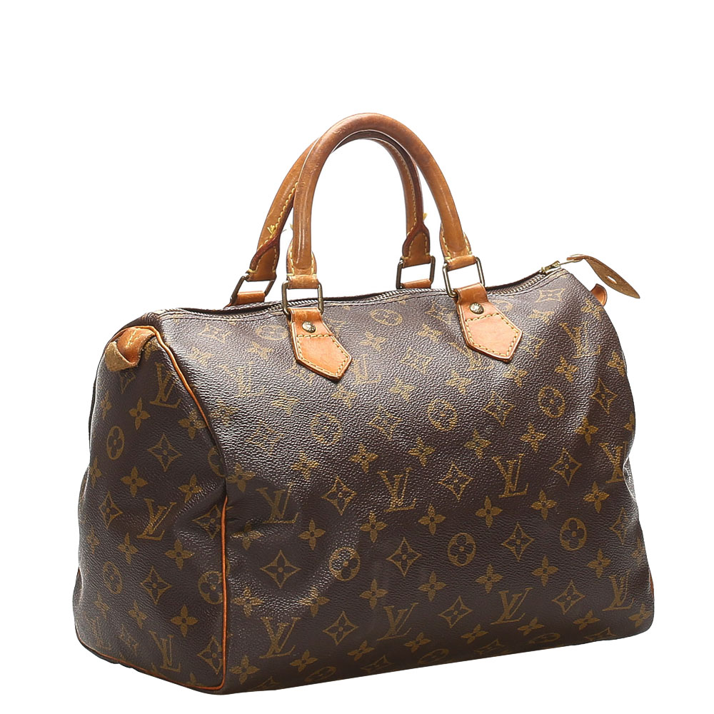 

Louis Vuitton Monogram Canvas Speedy 30 Bag, Brown