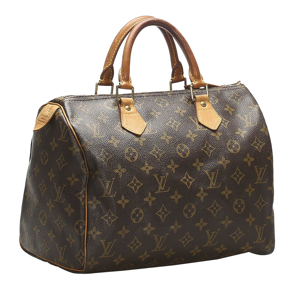 

Louis Vuitton Monogram Canvas Speedy 30 Bag, Brown