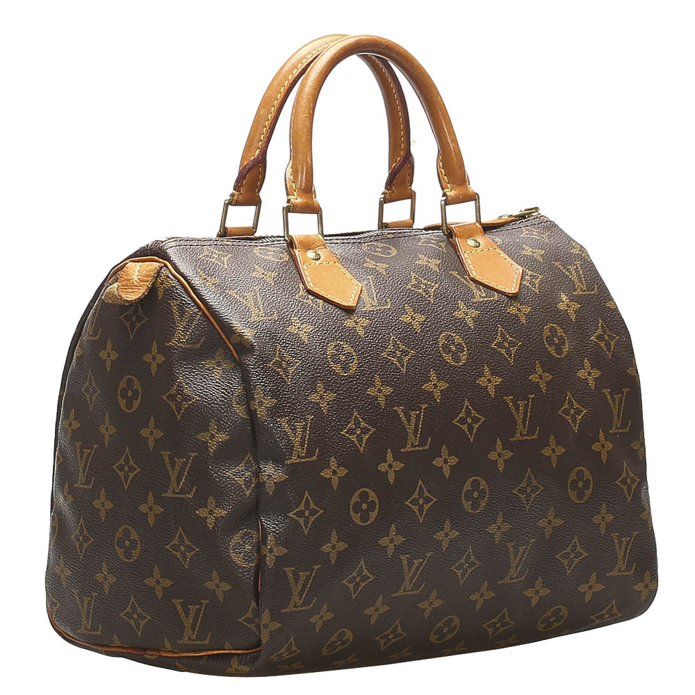

Louis Vuitton Monogram Canvas Speedy 30 Bag, Brown