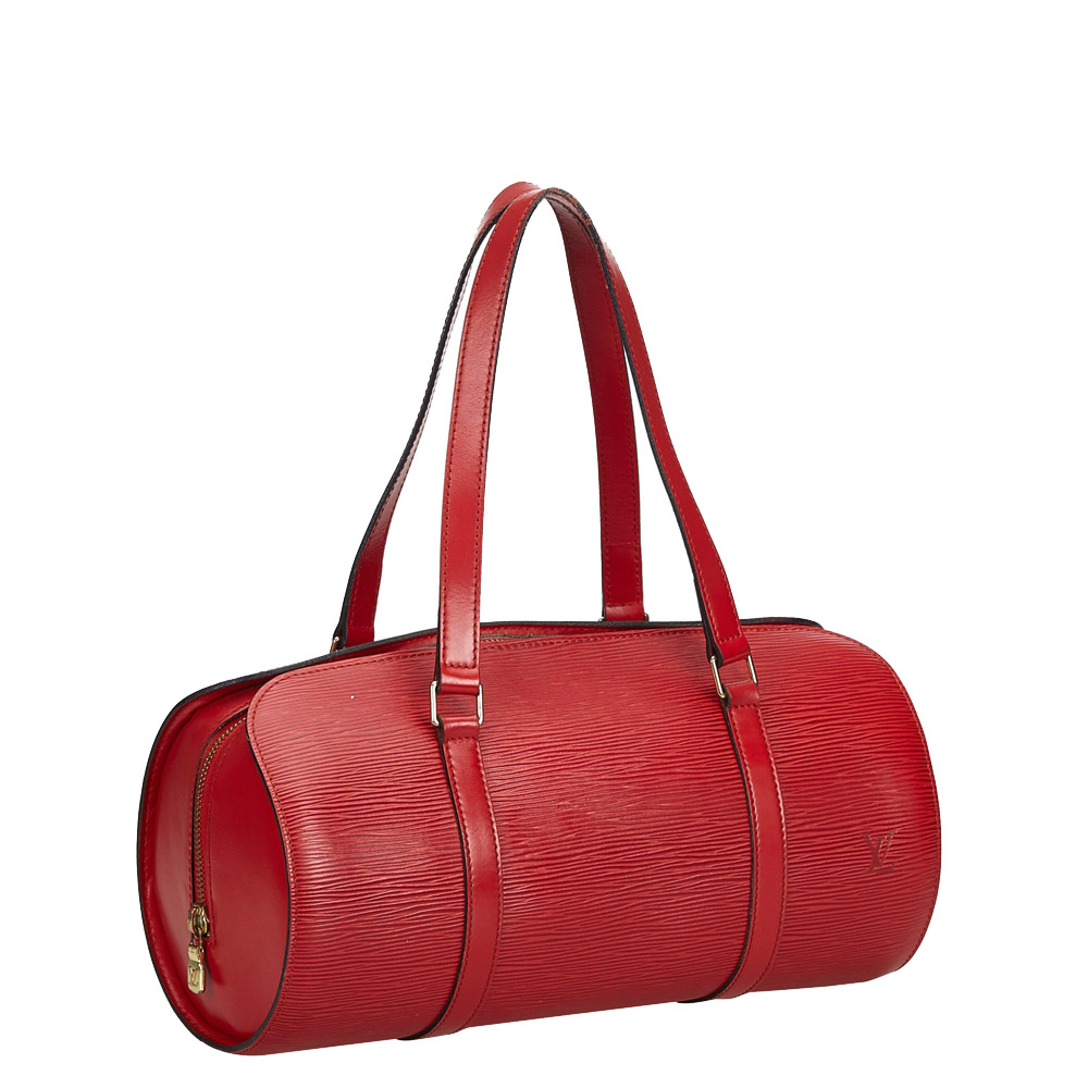 

Louis Vuitton Red Epi Leather Soufflot Bag