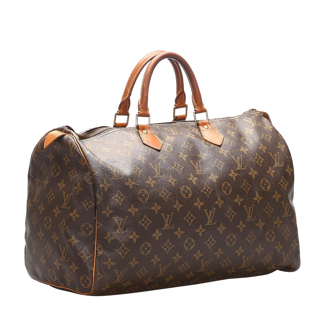 

Louis Vuitton Monogram Canvas Speedy 40 Bag, Brown