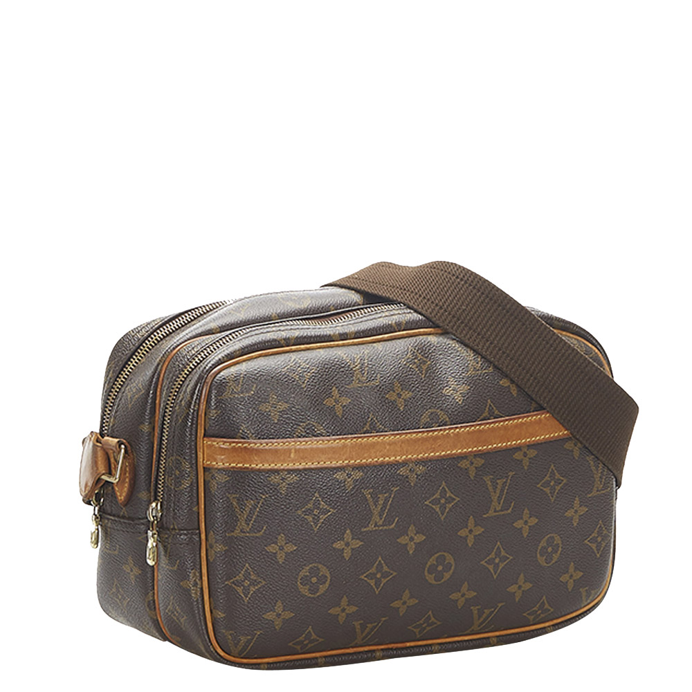 

Louis Vuitton Monogram Canvas Reporter PM Bag, Brown
