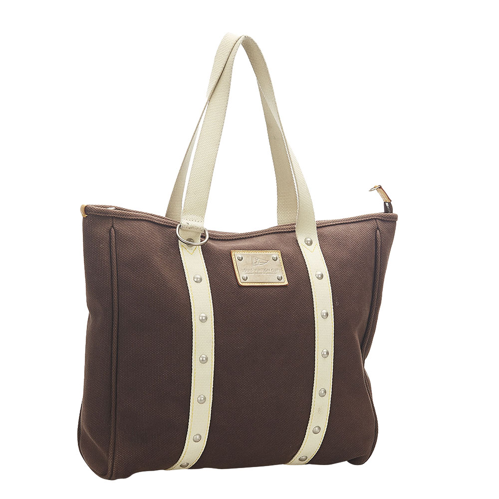 

Louis Vuitton Brown Canvas Antigua Cabas GM Bag