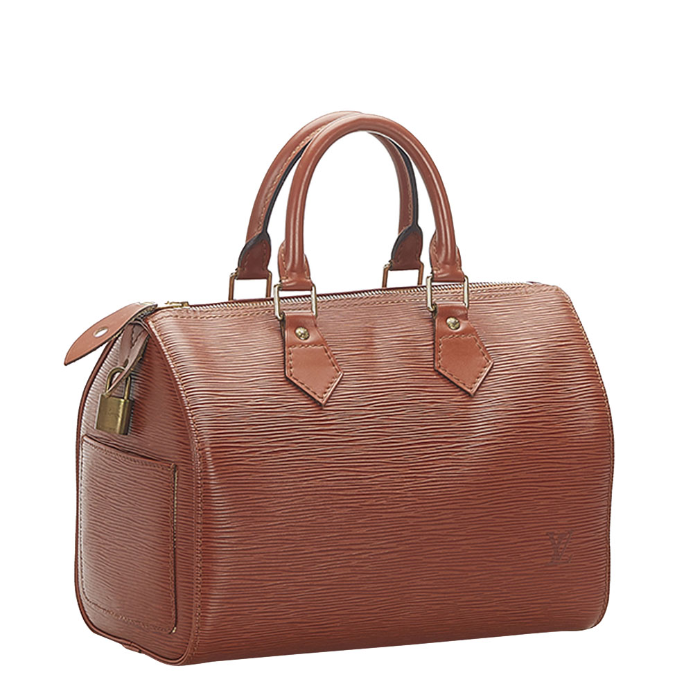 

Louis Vuitton Brown Epi Leather Speedy 25 Bag