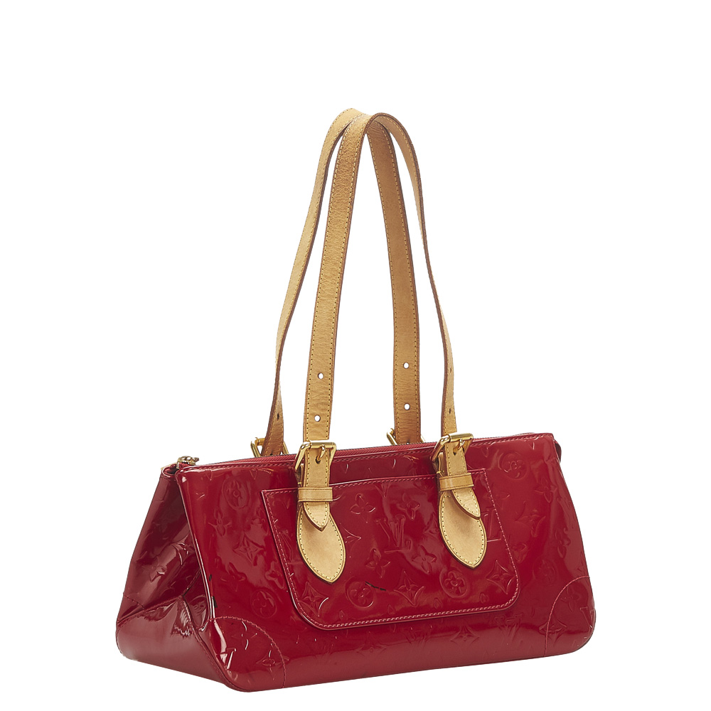 

Louis Vuitton Red Monogram Vernis Leather Rosewood Bag