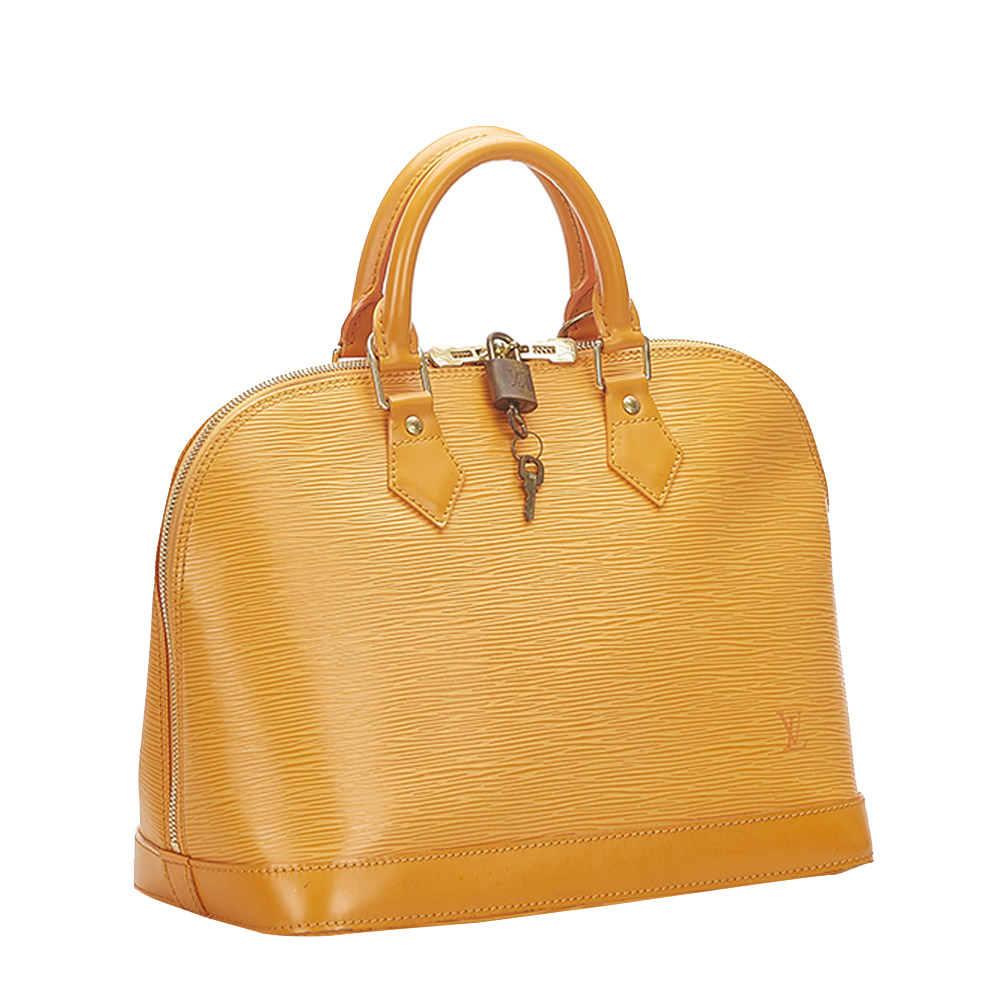 

Louis Vuitton Yellow Epi Leather Alma PM Bag