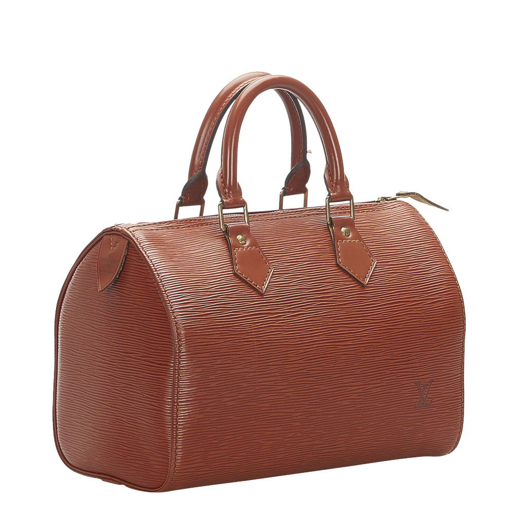 

Louis Vuitton Brown Epi Leather Speedy 25 Bag