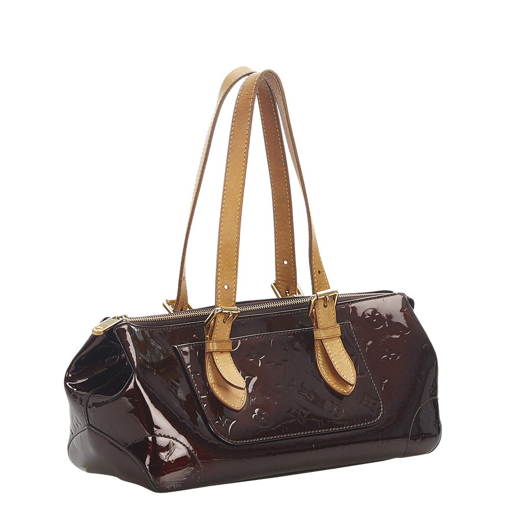 

Louis Vuitton Brown Monogram Vernis Rosewood Avenue Bag