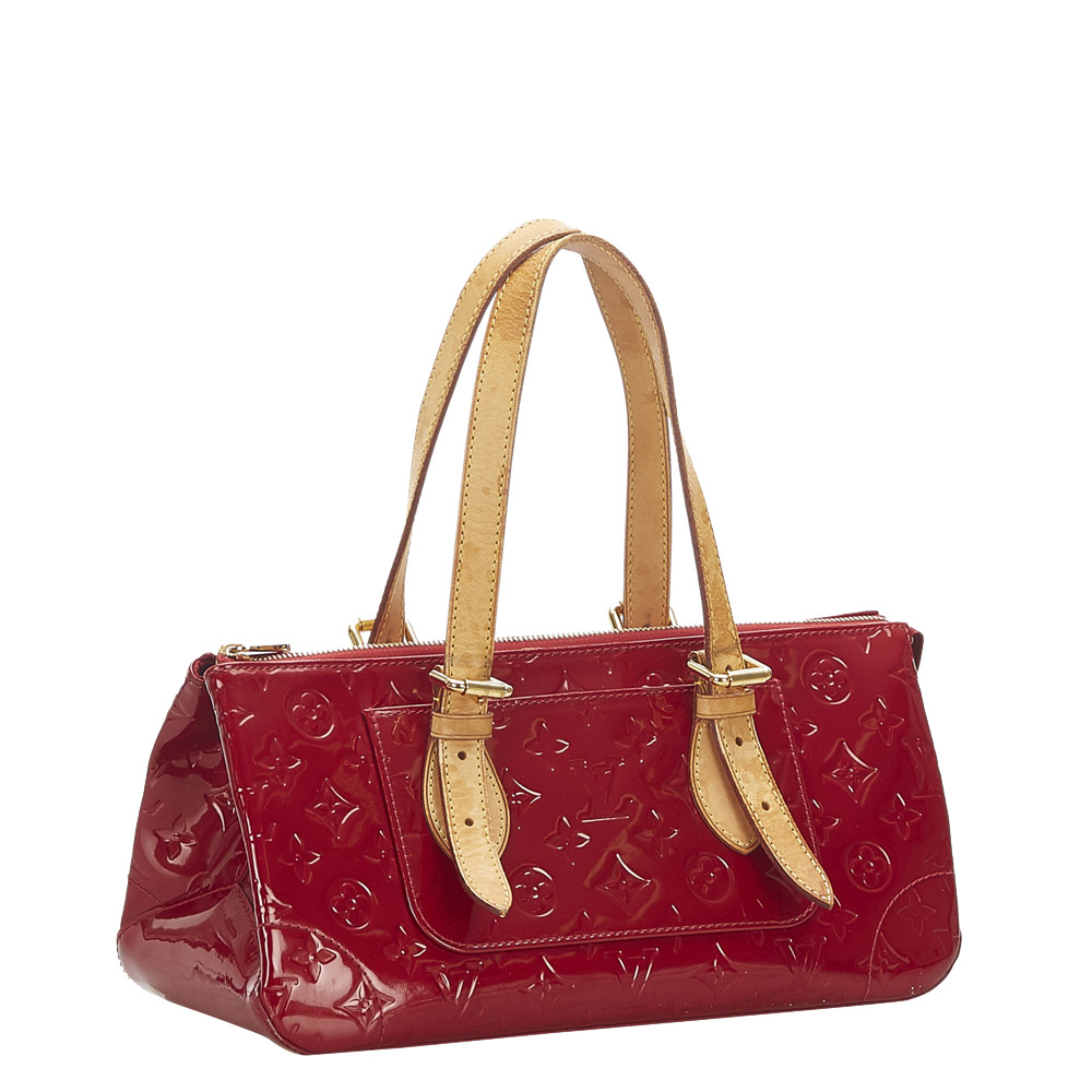 

Louis Vuitton Red Monogram Vernis Rosewood Avenue Bag