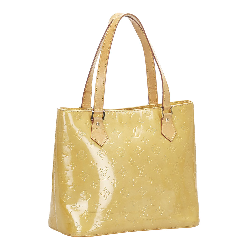 

Louis Vuitton Yellow Monogram Vernis Houston Bag