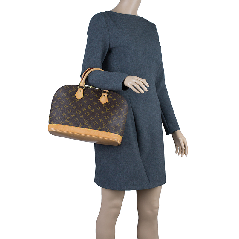 

Louis Vuitton Monogram Canvas Alma PM Bag, Brown