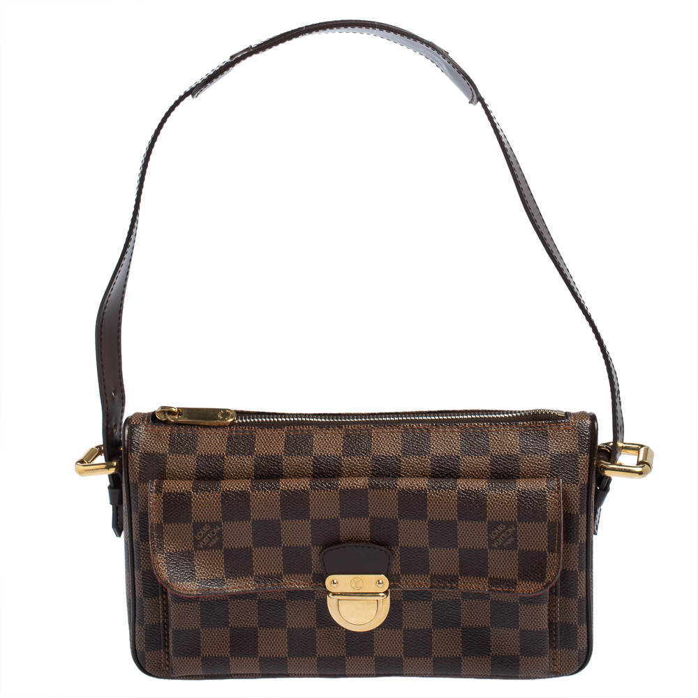 Pre Owned Louis Vuitton Damier Ebene Canvas Ravello GM Bag