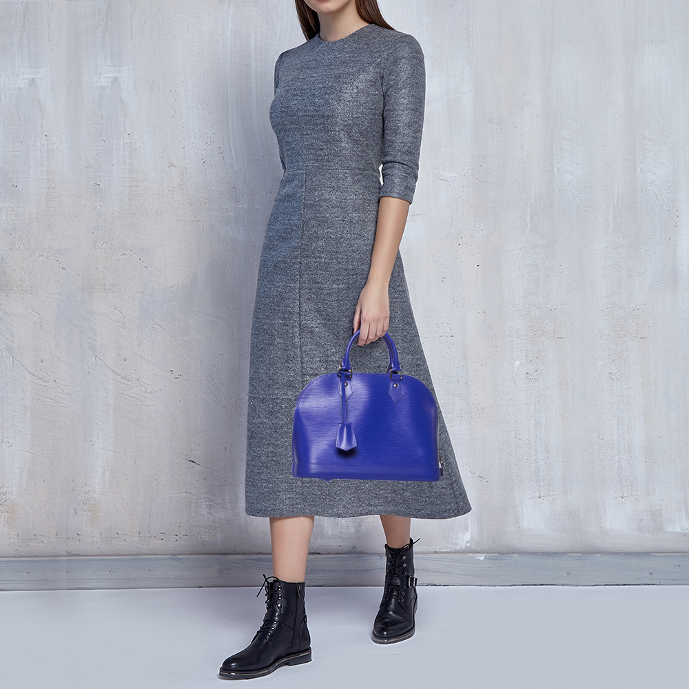 

Louis Vuitton Figue Epi Leather Alma PM Bag, Purple