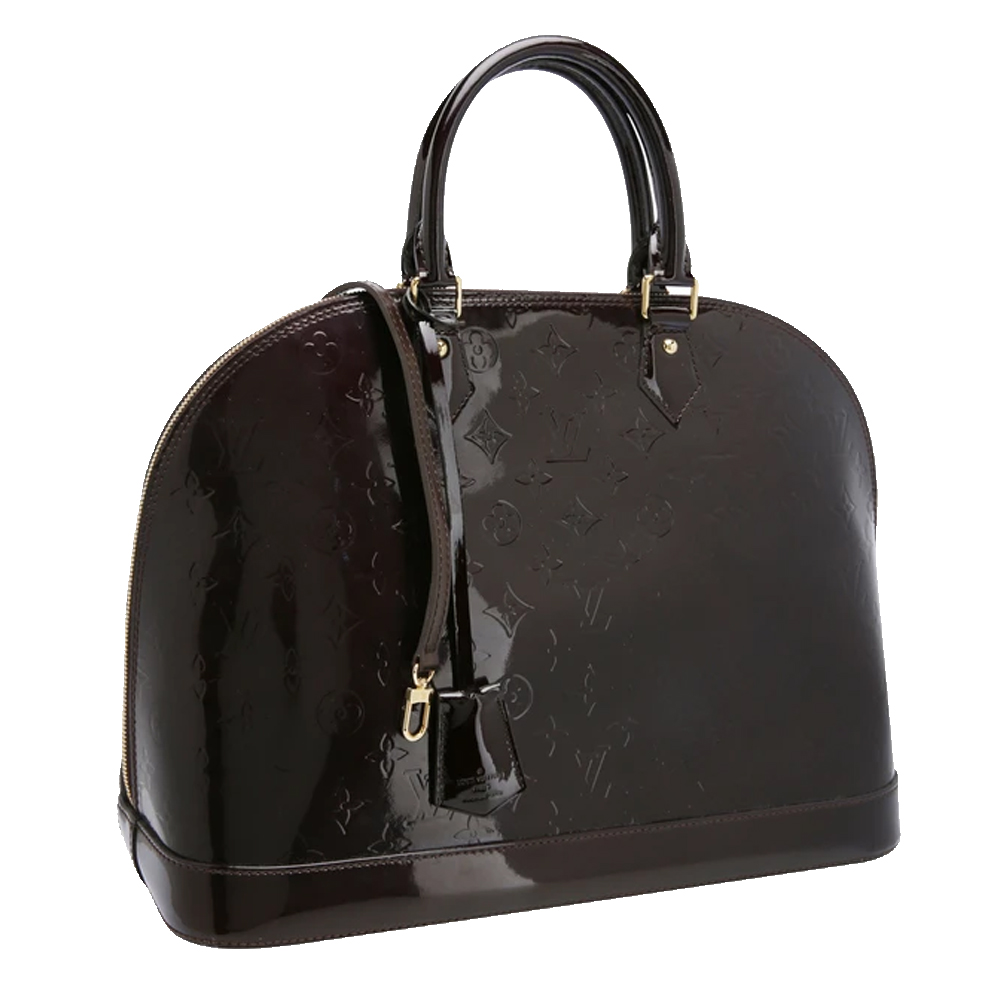 

Louis Vuitton Amarante Monogram Vernis Leather Alma GM Bag, Purple
