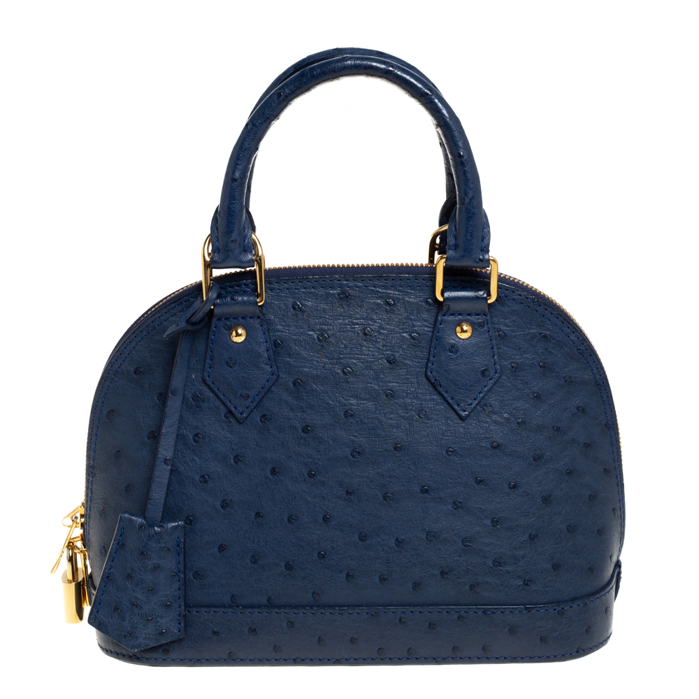 Pre-owned Louis Vuitton Alma Bb Bag In Blue | ModeSens