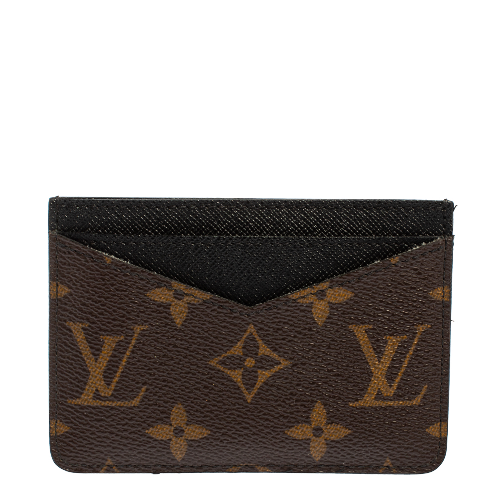 Pre Owned Louis Vuitton Monogram Macassar Canvas Neo Porte Cartes Card Holder