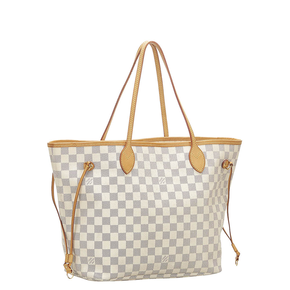 

Louis Vuitton Damier Azur Canvas Neverfull MM Bag, Blue
