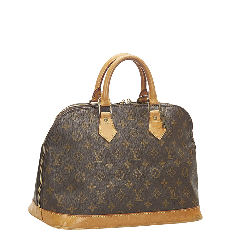 

Louis Vuitton Monogram Canvas Alma PM Bag, Brown