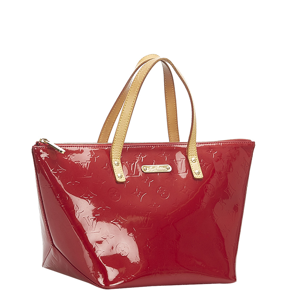 

Louis Vuitton Red Monogram Vernis Bellevue PM Bag
