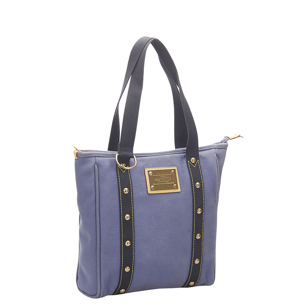 

Louis Vuitton Purple Canvas Antigua Cabas MM Bag