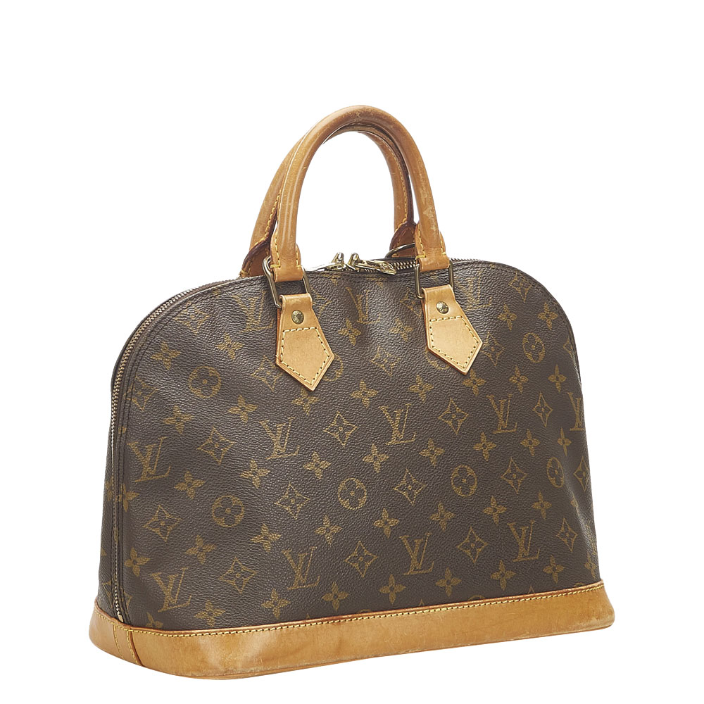 

Louis Vuitton Monogram Canvas Alma PM Bag, Brown