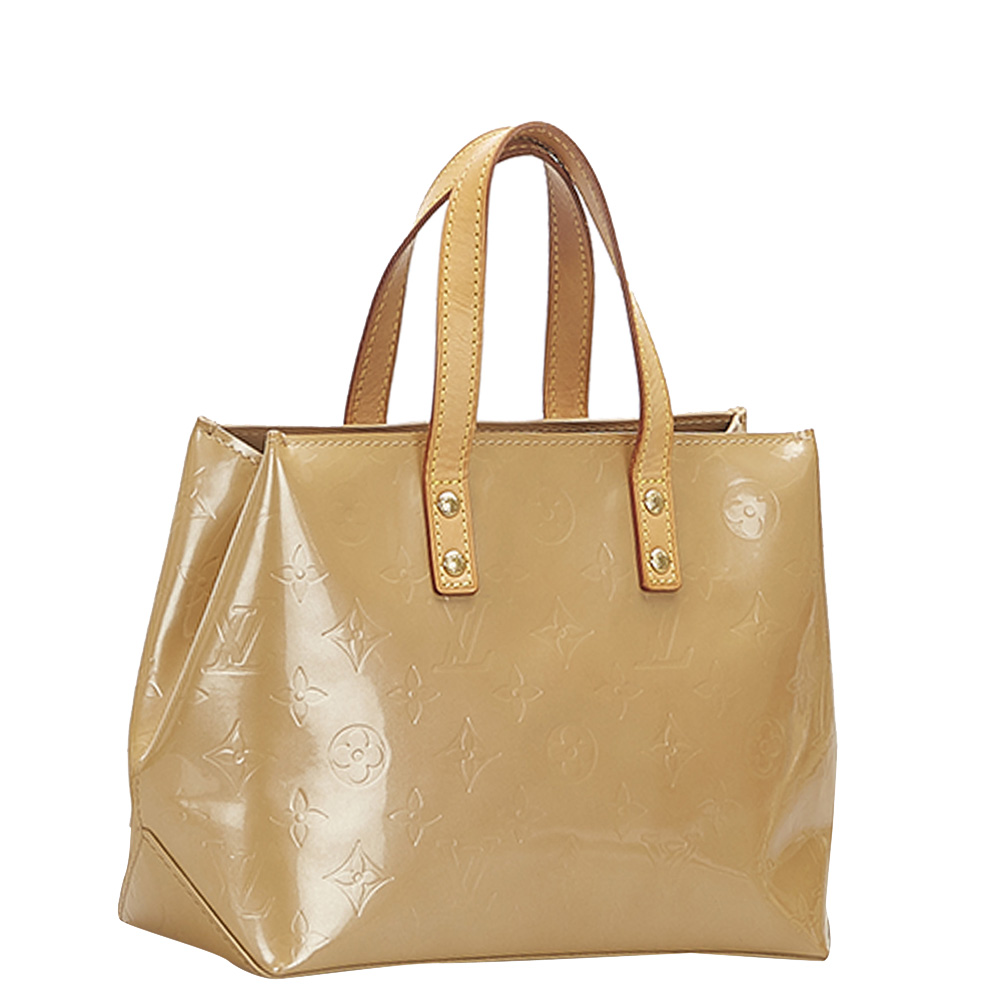

Louis Vuitton Brown Monogram Vernis Reade PM Bag, Beige