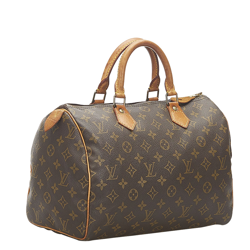 

Louis Vuitton Monogram Canvas Speedy 30 Bag, Brown