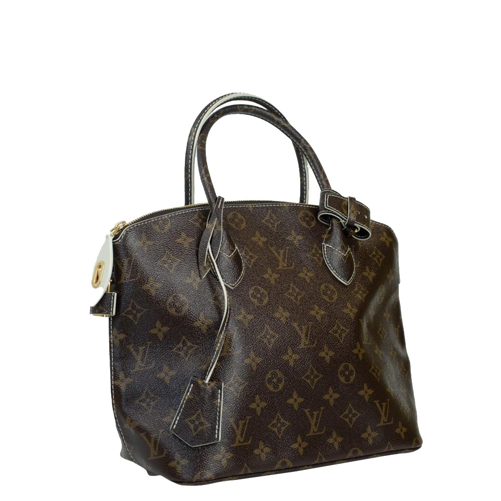 

Louis Vuitton Monogram Canvas Shine Fetish Lockit Bag, Brown