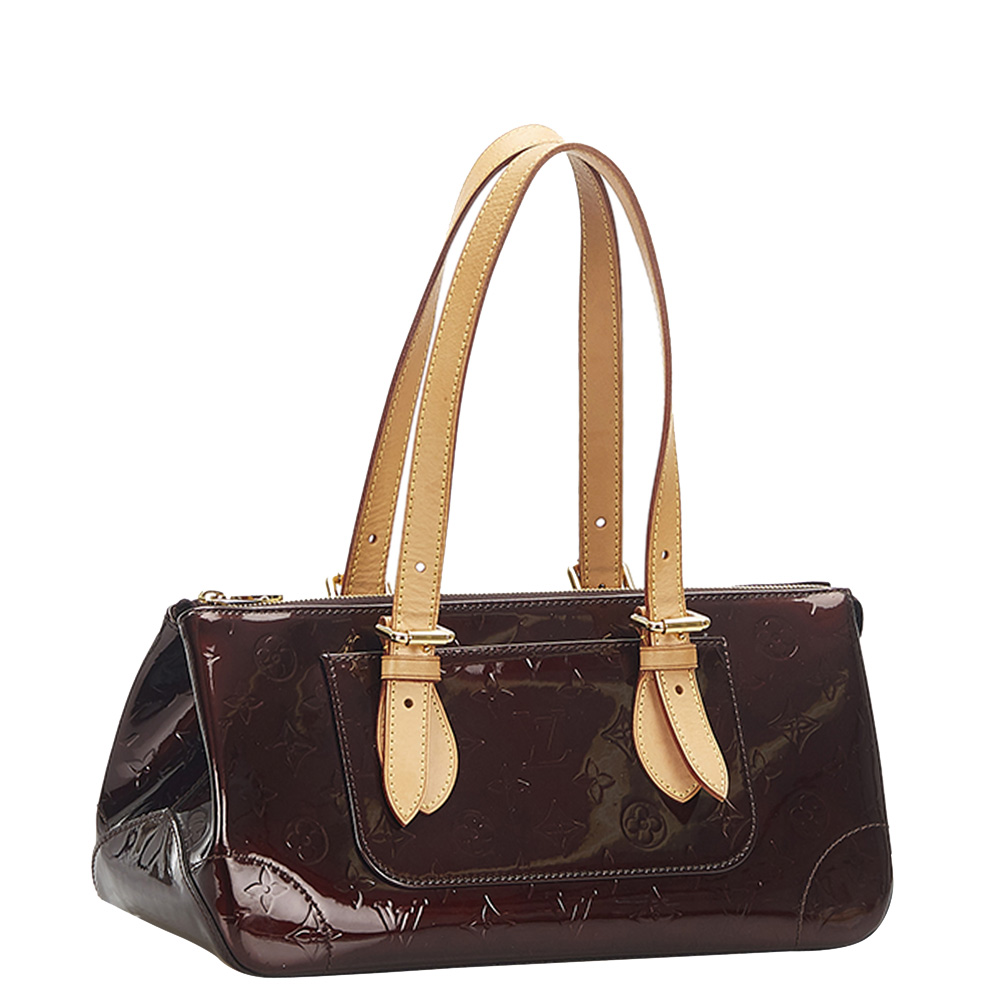 

Louis Vuitton Monogram Vernis Rosewood Avenue Bag, Beige
