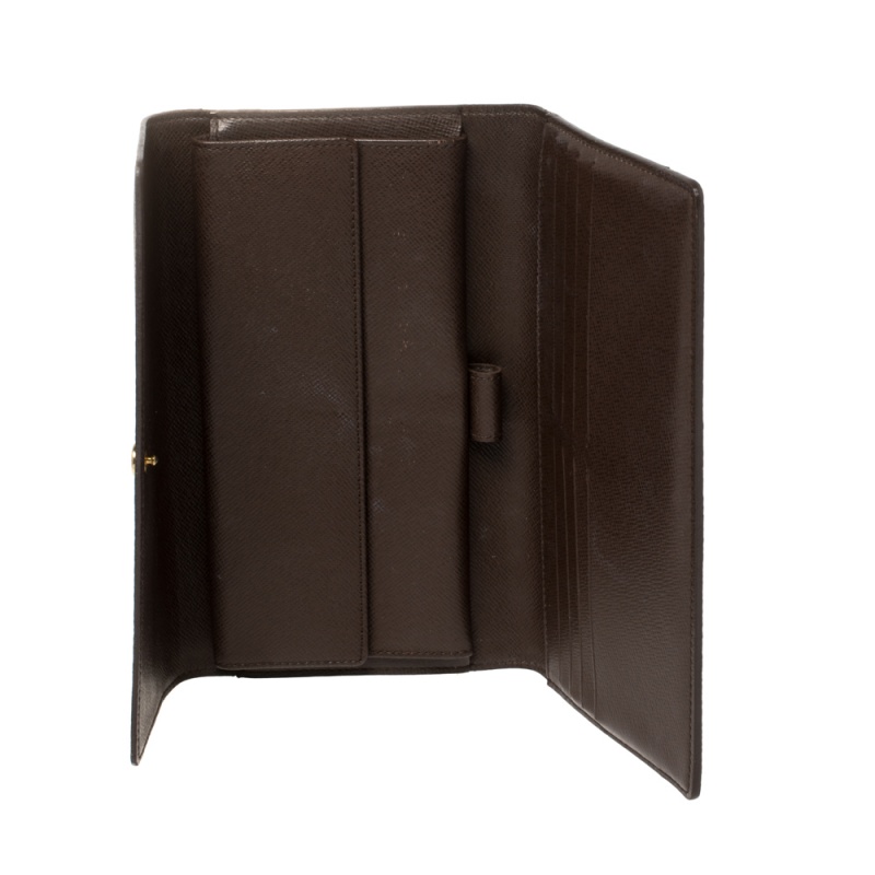 

Louis Vuitton Damier Ebene Canvas Porte-Tresor International Wallet, Brown