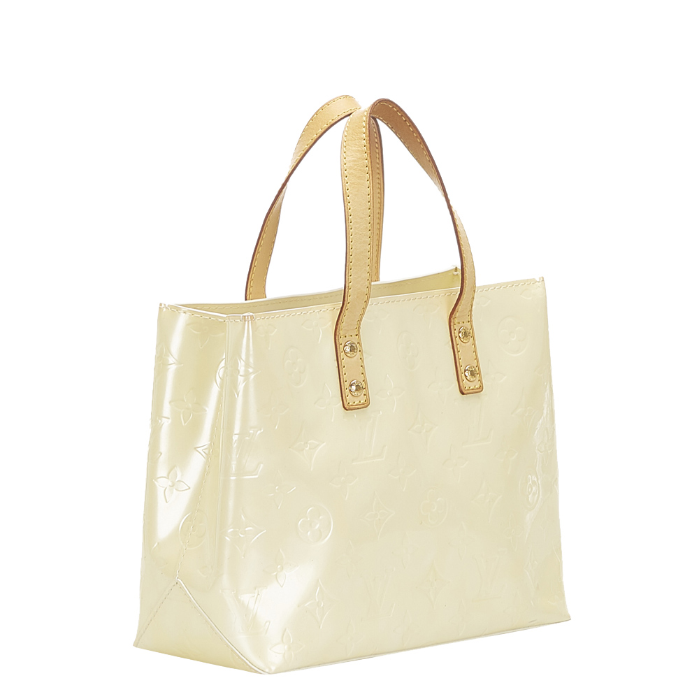 

Louis Vuitton Cream Monogram Vernis Reade PM Bag