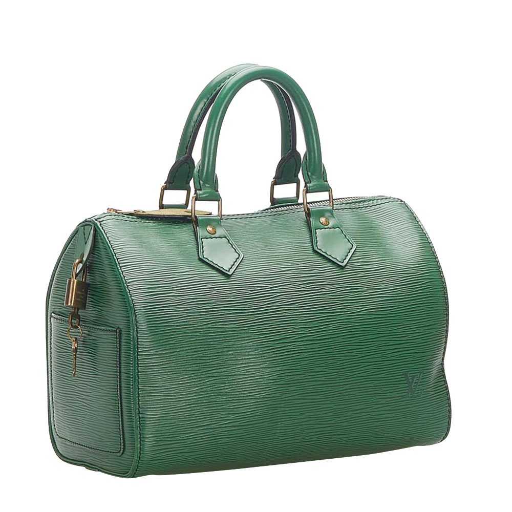 

Louis Vuitton Green Epi Leather Speedy 25 Bag