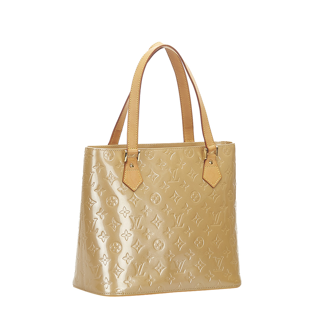 

Louis Vuitton Beige Monogram Vernis Houston Bag