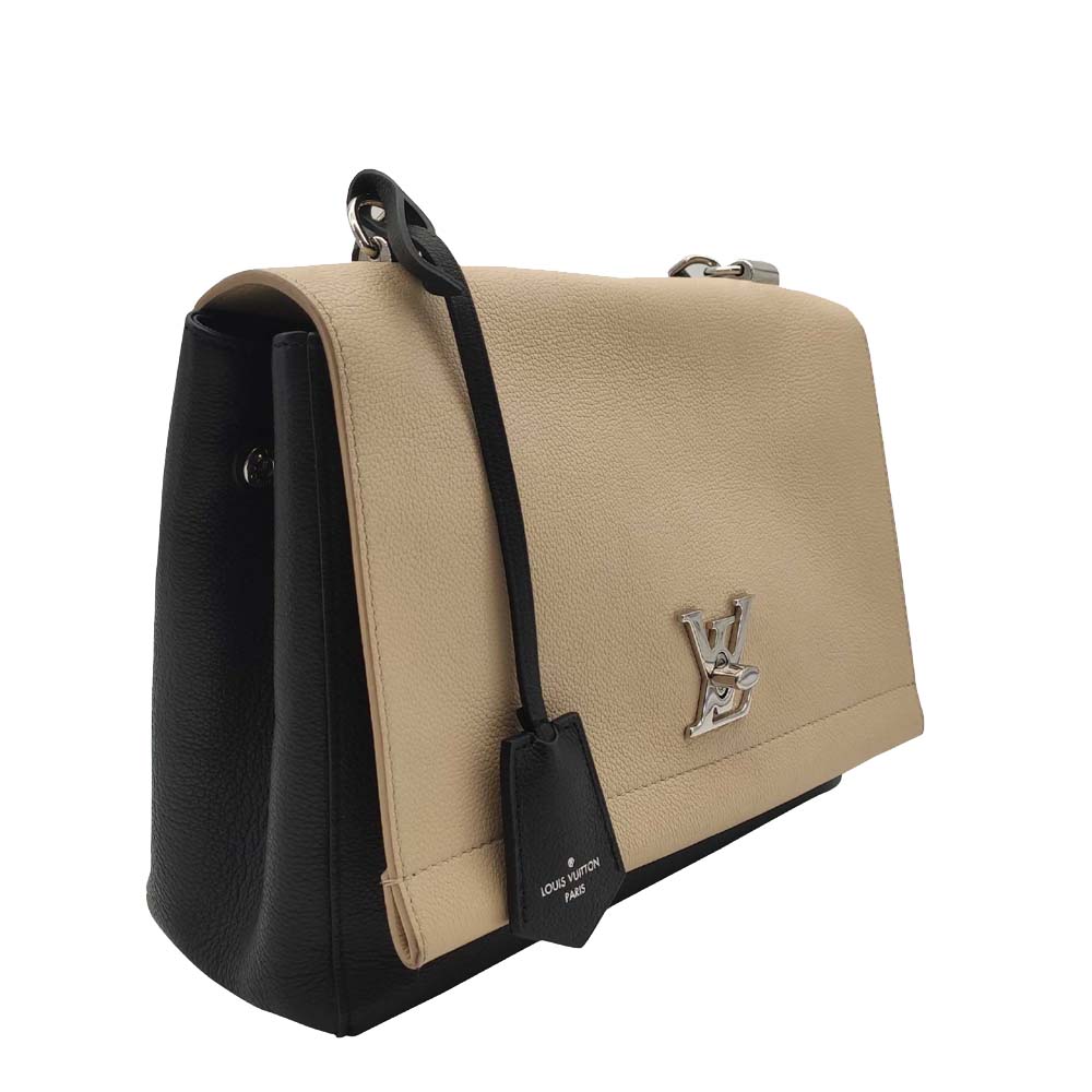 

Louis Vuitton Beige Leather Lockme II Shoulder Bag